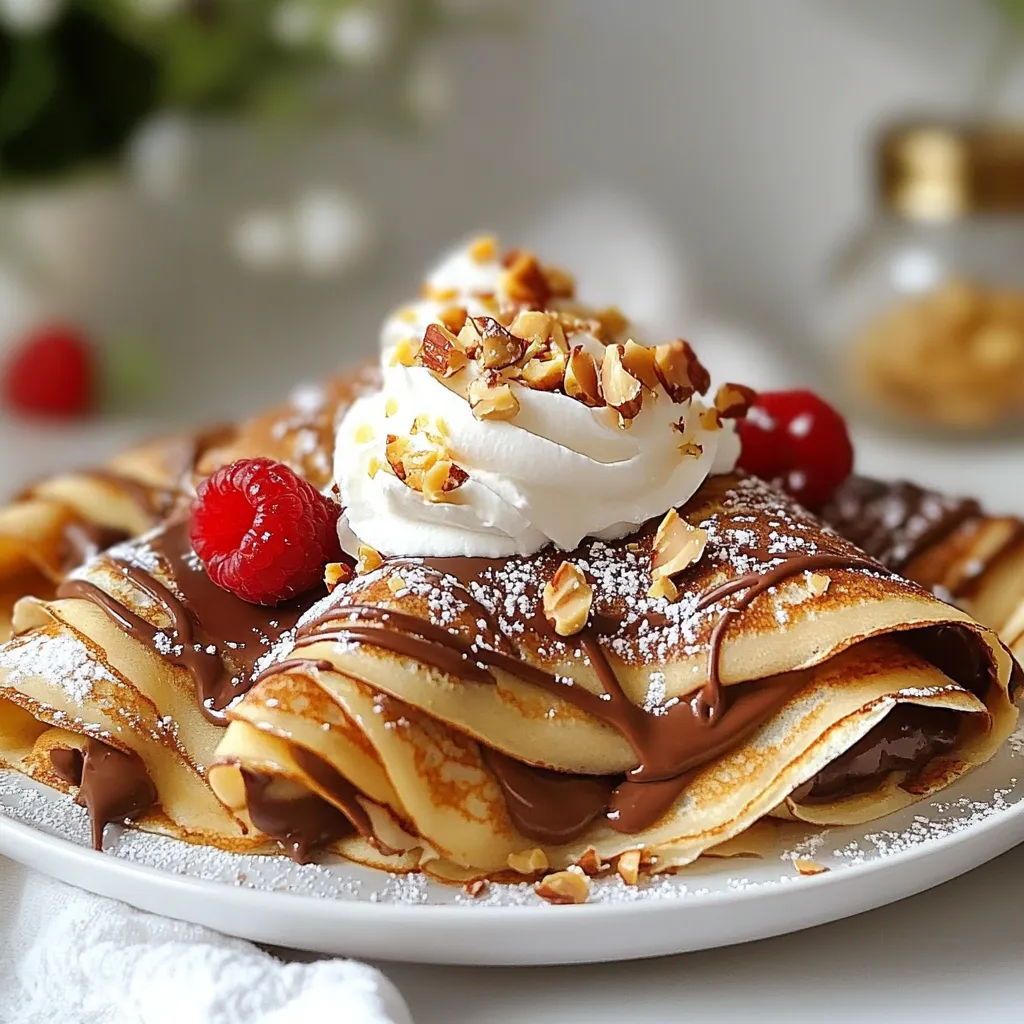 Chocolate Hazelnut Crepes Easy and Delicious Recipe