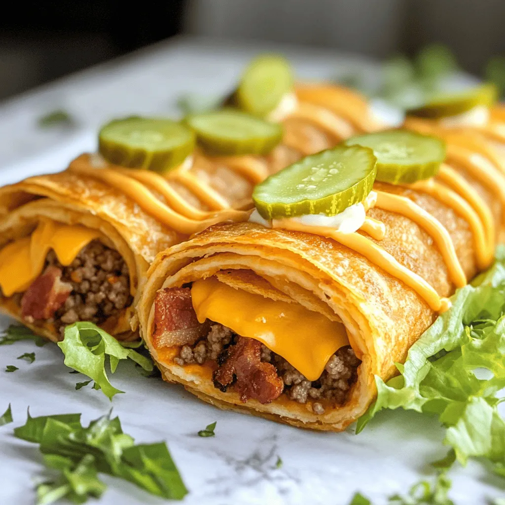 Tasty Ultimate Bacon Cheeseburger Tortilla Roll-ups