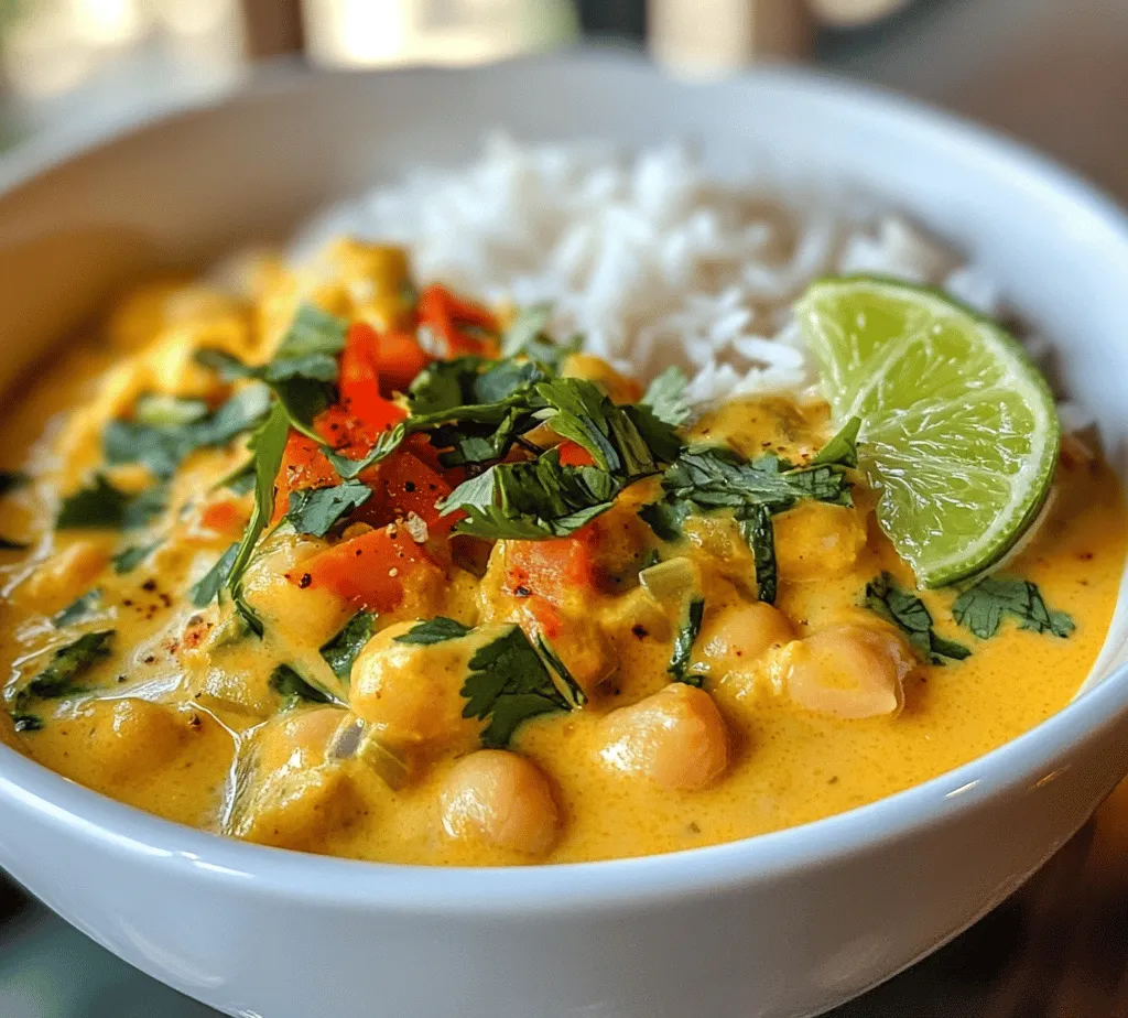 Chickpeas, also known as garbanzo beans, have surged in popularity in recent years, becoming a staple in many kitchens around the world. Their versatility and nutritional benefits make them an ideal ingredient for a variety of dishes, particularly for those following plant-based diets. Packed with protein, fiber, and essential vitamins, chickpeas not only satisfy hunger but also support overall health. This creamy coconut chickpea curry brings together the wholesome goodness of chickpeas with the luscious richness of coconut milk, creating a dish that is both comforting and indulgent.