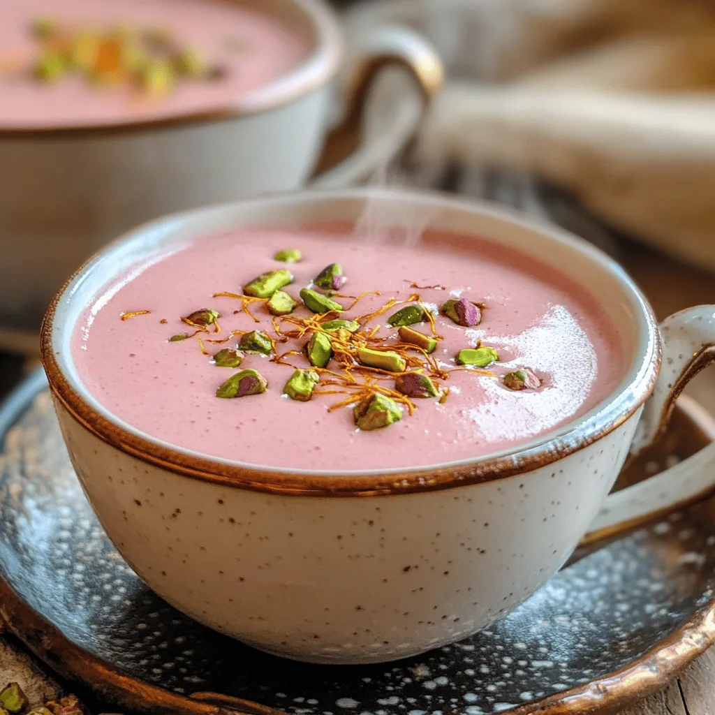 To make Authentic Kashmiri Pink Chai, you need a few simple ingredients. Here’s the complete list: