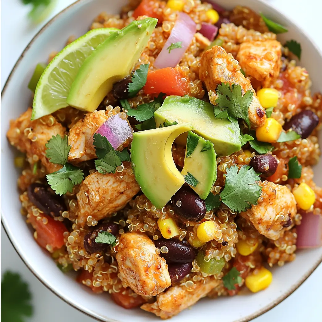 Savory Southwest Chicken Quinoa Skillet Recipe