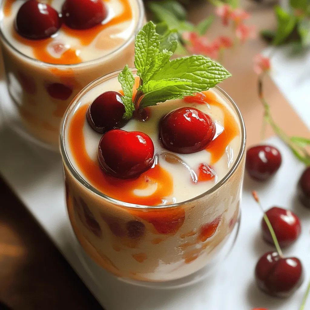 To make Cherry Earl Grey Milk Tea, you need some key ingredients. The main star is Earl Grey tea. This tea gives the drink its unique taste. It blends well with other flavors. Next, you need fresh or frozen cherries. Their sweet and tart flavor lifts the drink. You will also need sugar to sweeten the tea. Adjust the amount based on your taste.