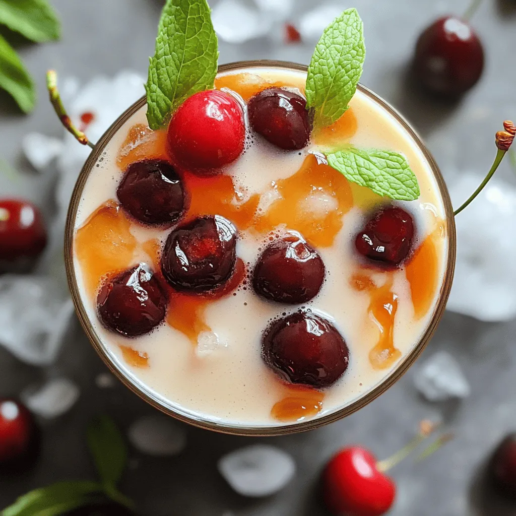 Cherry Earl Grey Milk Tea Delightful Flavor Experience