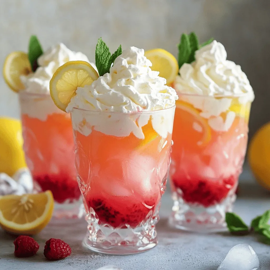 The key to making whipped pink lemonade lies in its fresh and vibrant ingredients. This drink is all about balance. You want sweet, tart, and creamy flavors to blend perfectly.