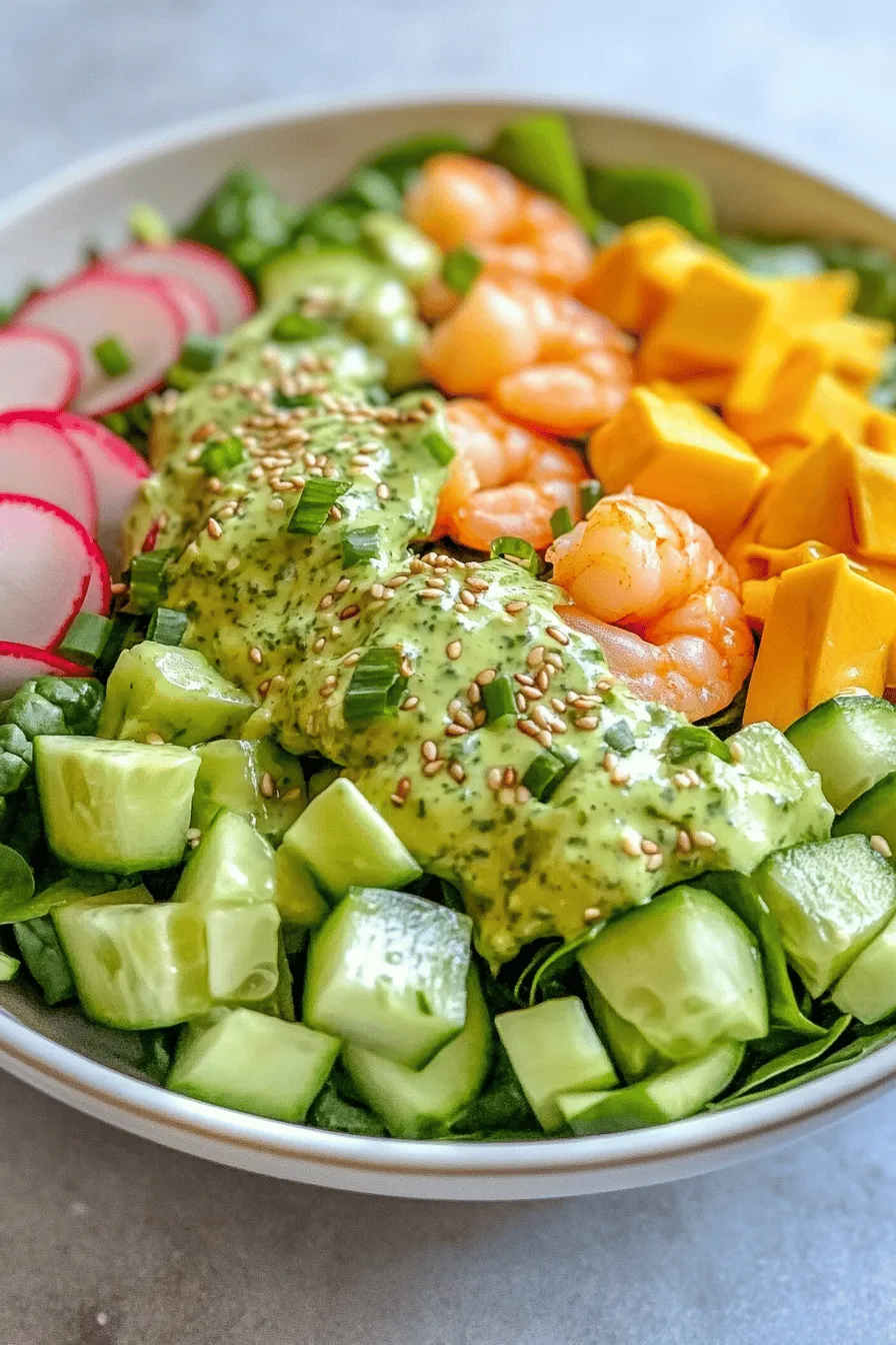 Dive into Flavor with Our Green Goddess Meets Underwater King Salad