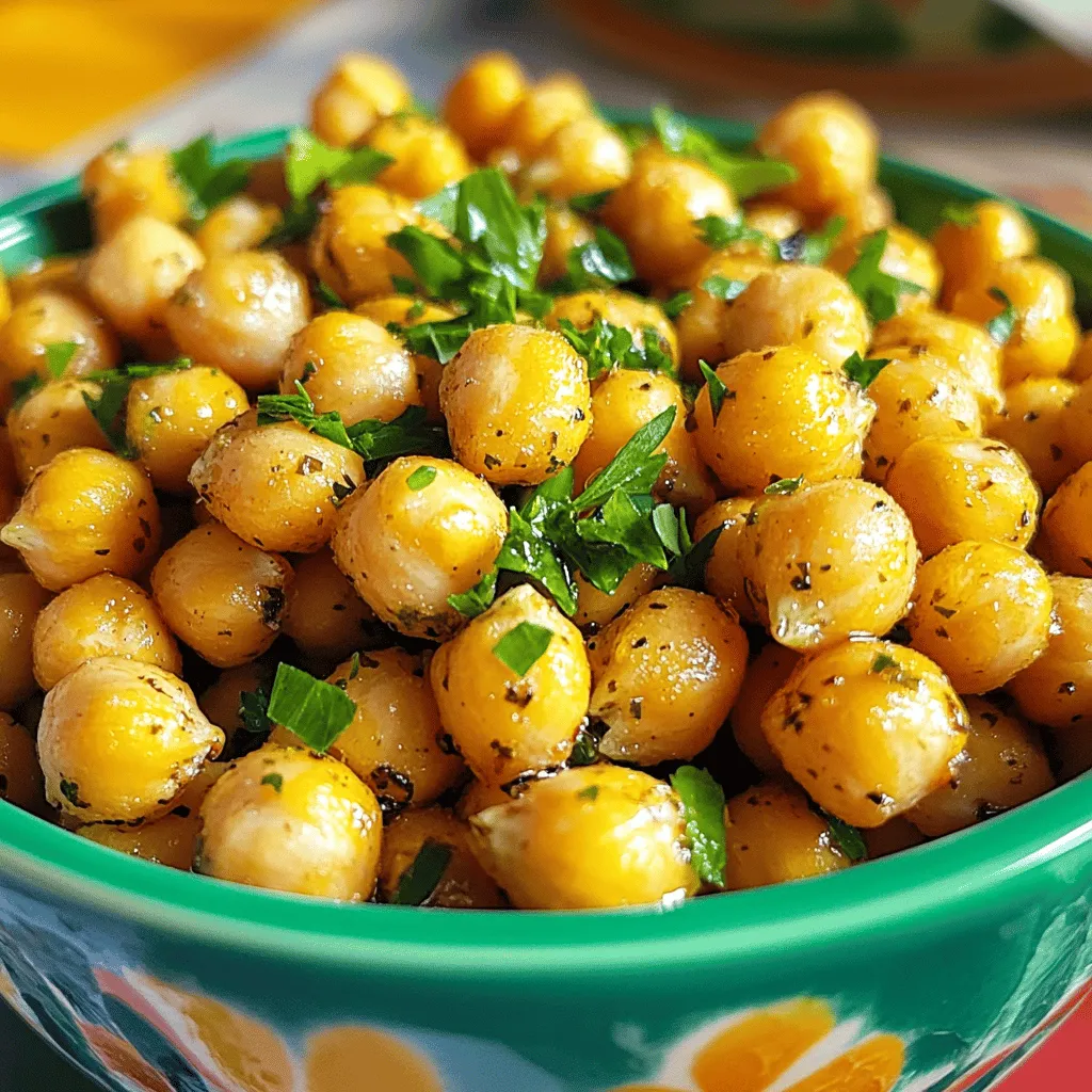 Air Fryer Garlic Herb Chickpeas Crispy and Flavorful