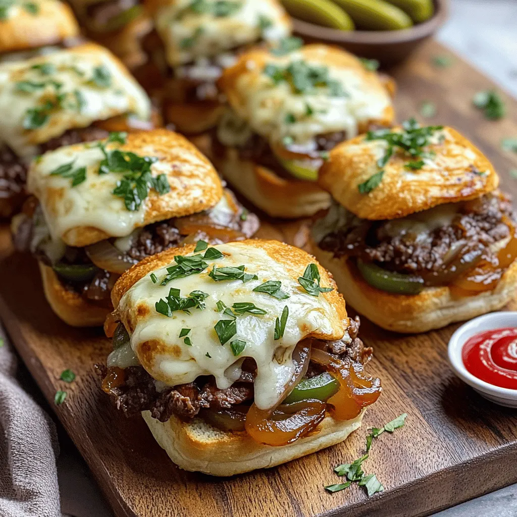 Philly Cheesesteak Sliders Quick and Flavorful Treat