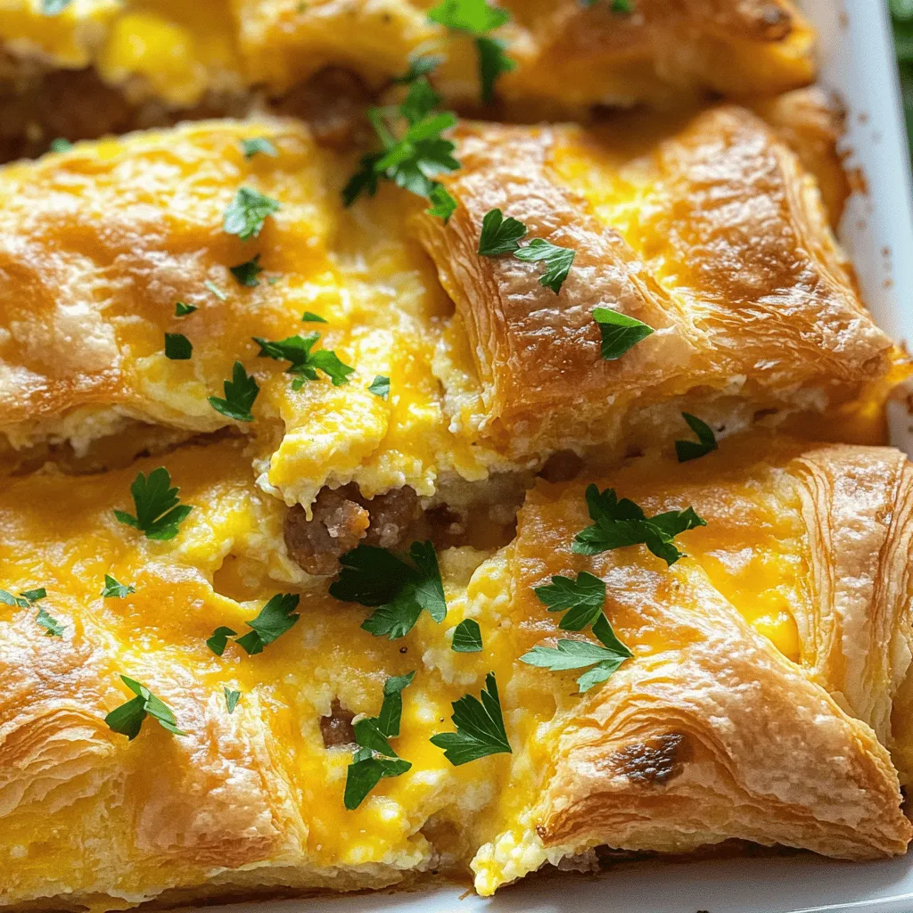 Cheesy Croissant Breakfast Casserole Easy Morning Dish