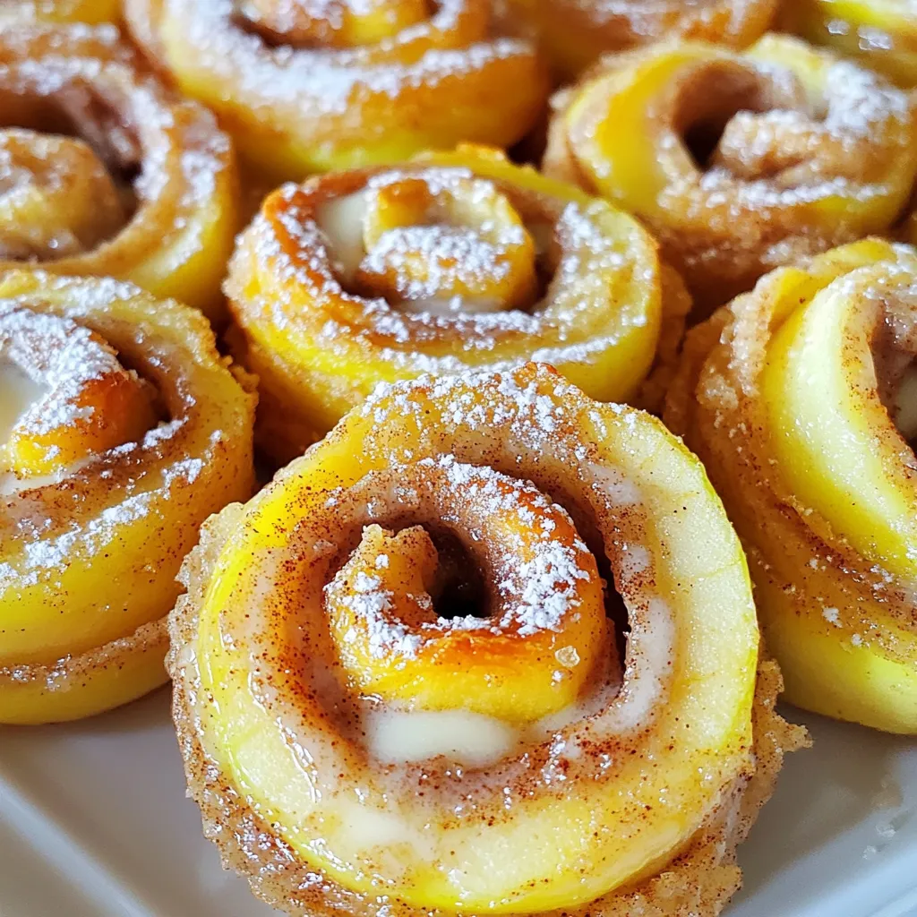 Air Fryer Cinnamon Roll Apple Rings Delightfully Sweet