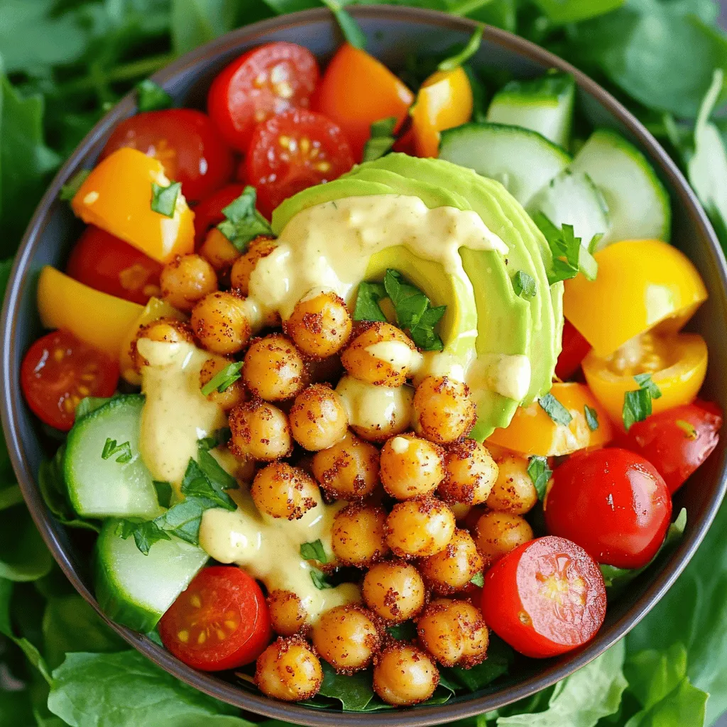 Crispy Chickpea Salad Fresh and Flavorful Meal