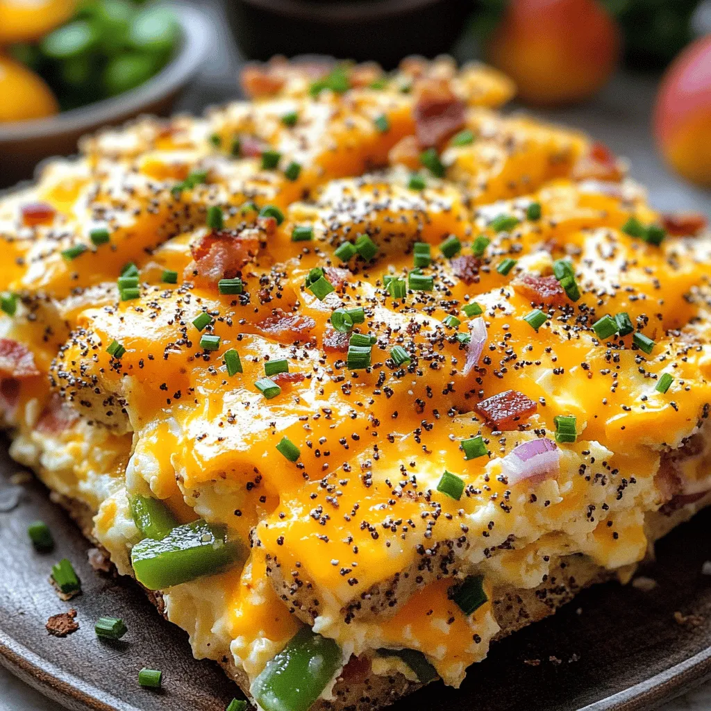 Savory Bagel Breakfast Casserole Easy and Flavorful