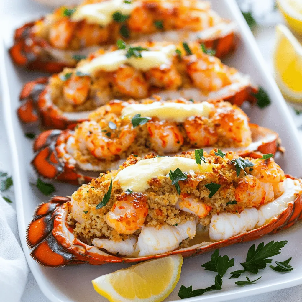 Luxurious Baked Stuffed Lobster Tail Recipe Delight