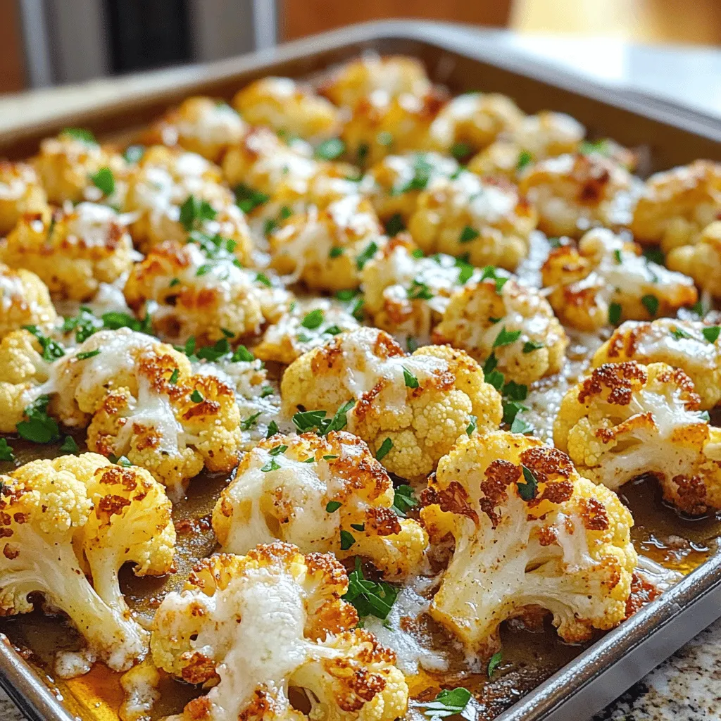 Garlic Parmesan Roasted Cauliflower Flavorful Side Dish