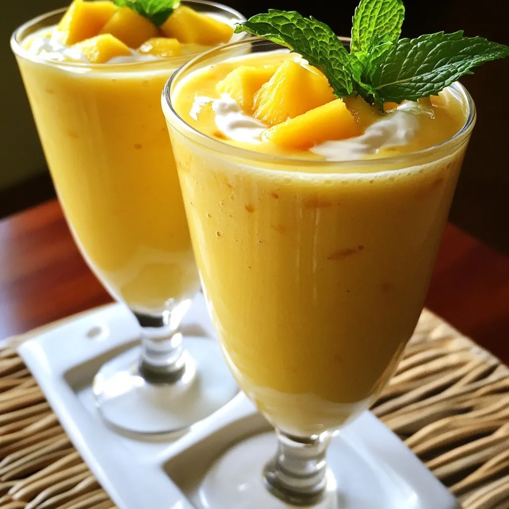 Mango Pineapple Smoothie Refreshing and Nutritious Drink