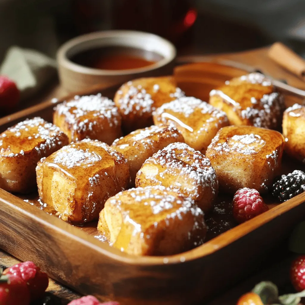 Cinnamon Roll French Toast Bites Easy and Tasty Recipe