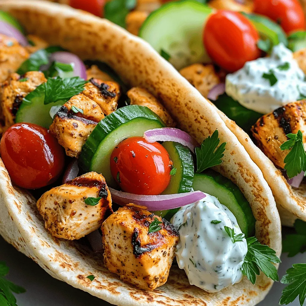 Easy Chicken Souvlaki Pita Flavorful and Quick Meal