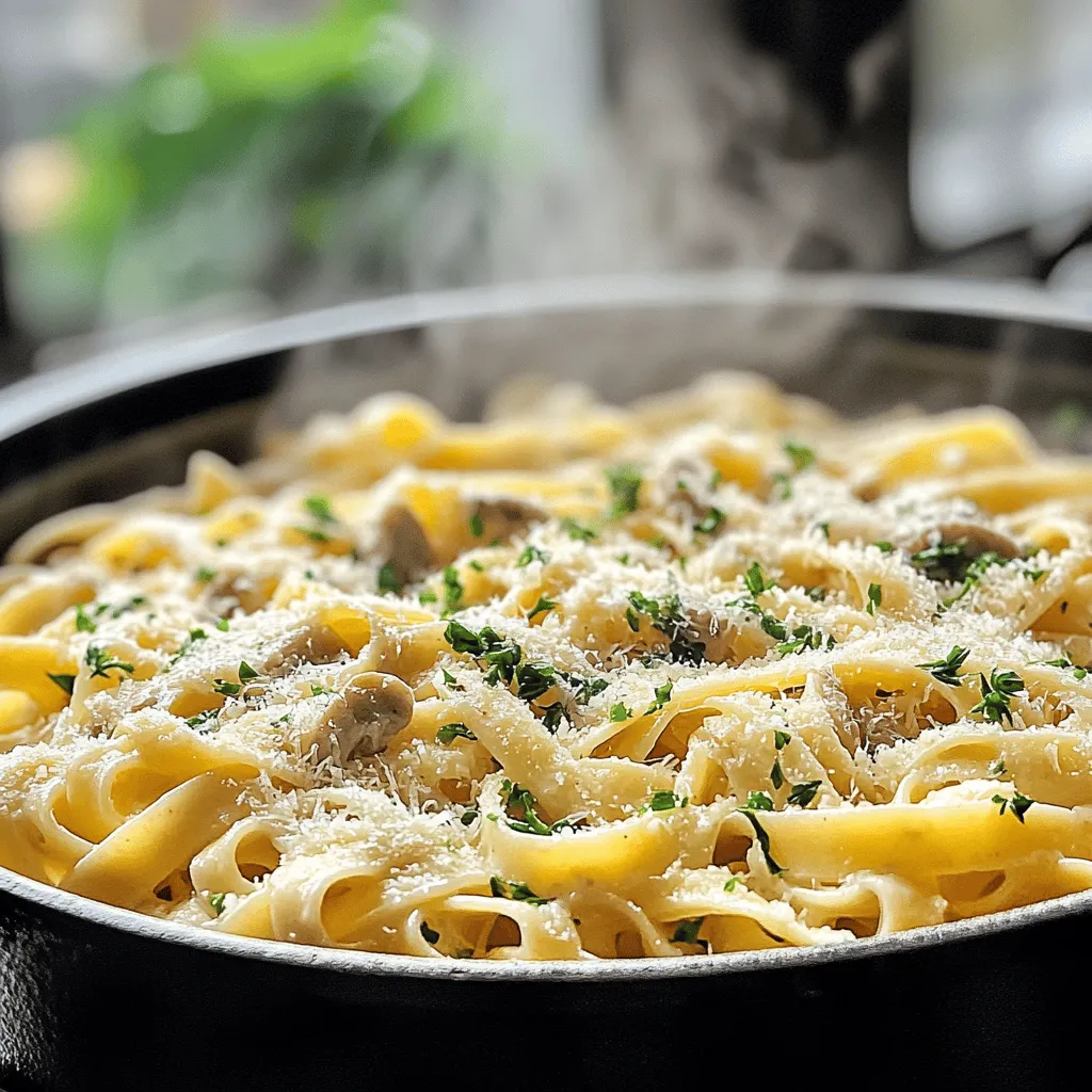 One Pot Creamy Mushroom Pasta Recipe
