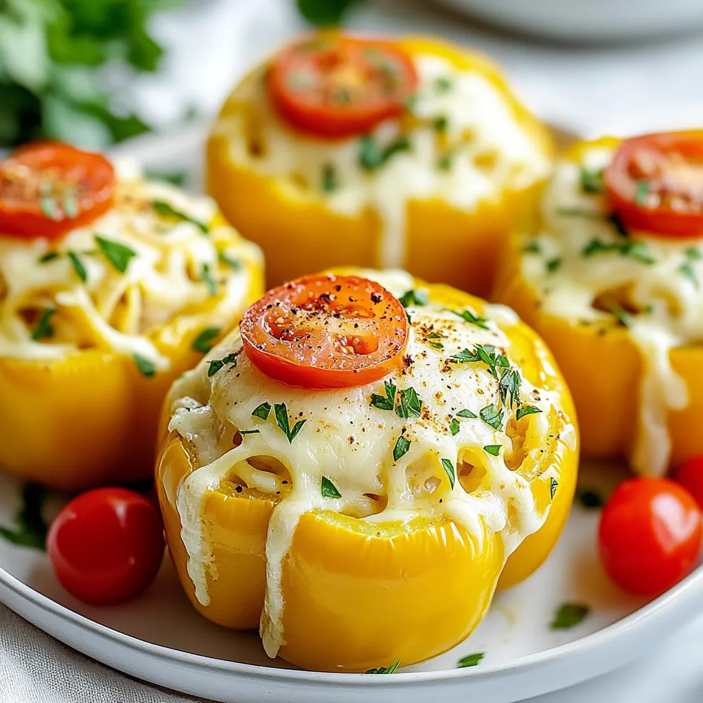 Cajun Chicken Alfredo Stuffed Peppers Delightful Dish