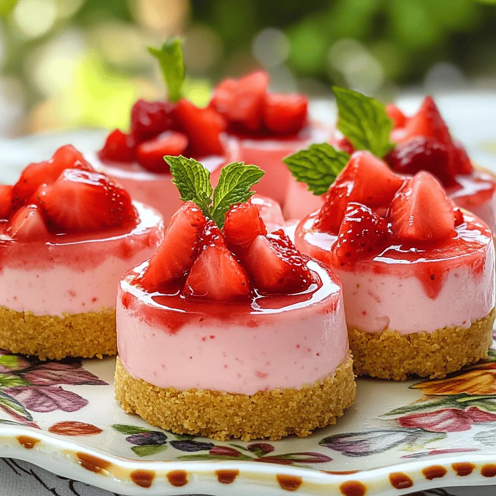 Mini Strawberry Cheesecakes Delectable Dessert Recipe