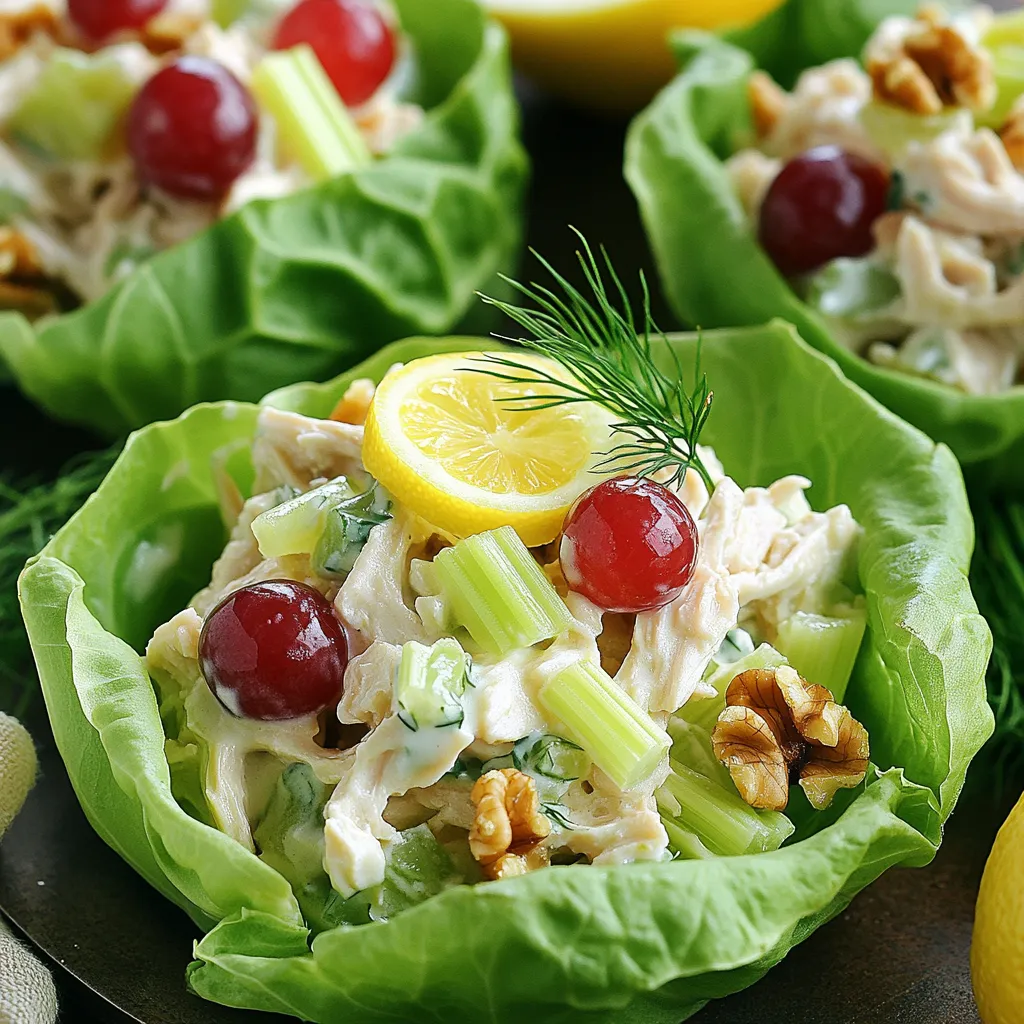 Greek Yogurt Lemon Chicken Salad Fresh and Flavorful