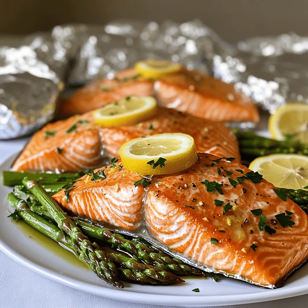 Baked Salmon in Foil with Asparagus Simple Delight