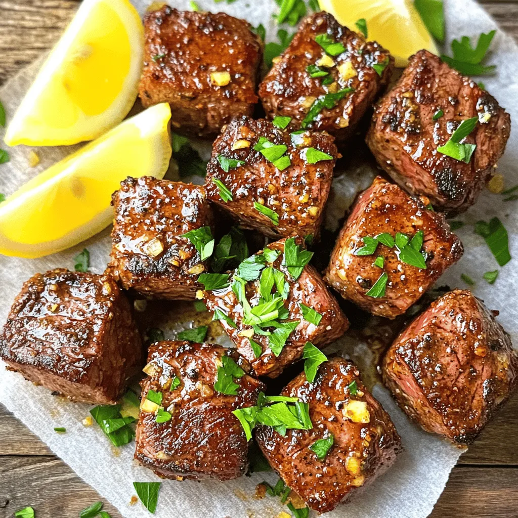 Cajun Garlic Butter Steak Bites Tasty and Juicy Dish