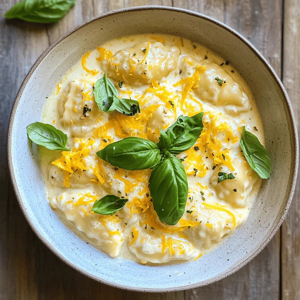 Creamy Lemon Ravioli Delight: A Zesty Culinary Experience