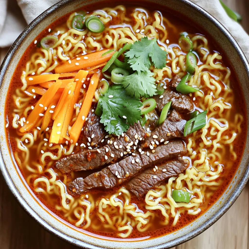 Minute Chili Sesame Beef Ramen Flavorful and Easy Dish
