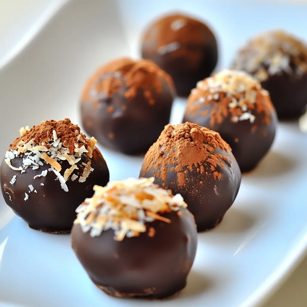 Caramel Coconut Chocolate Truffles Irresistible Treat