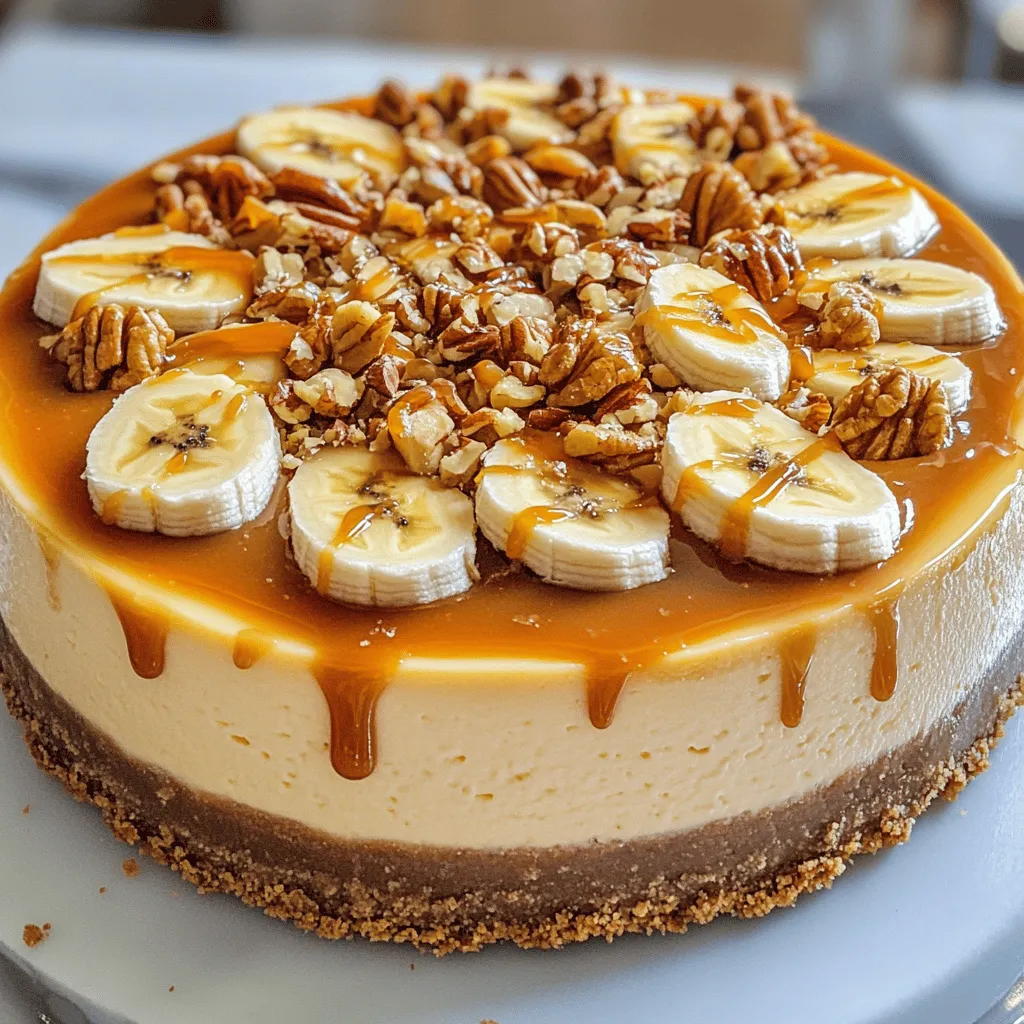 Savory Banana Caramel Nut Cheesecake Easy Recipe