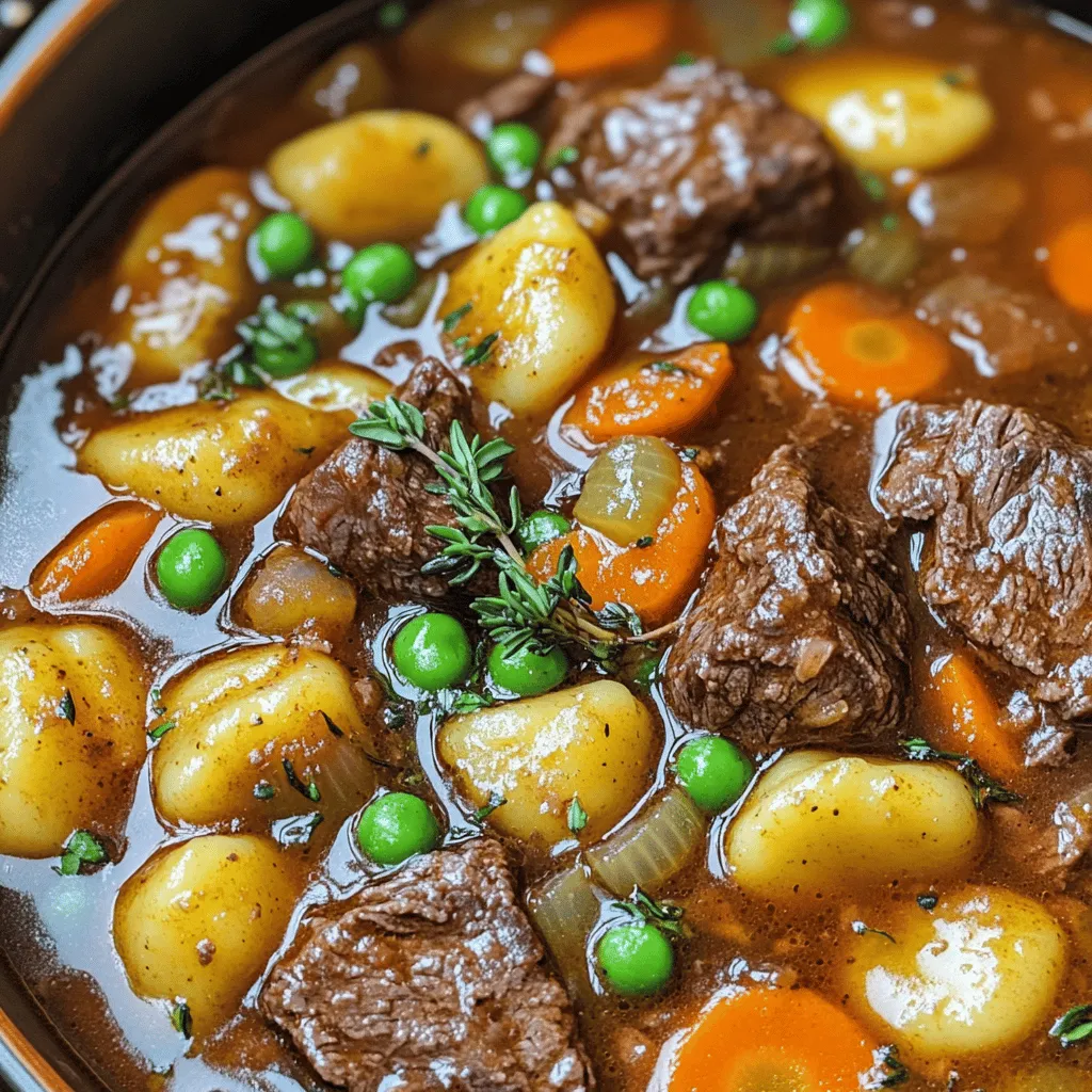 Savory Potato Gnocchi Beef Stew Hearty Comfort Dish