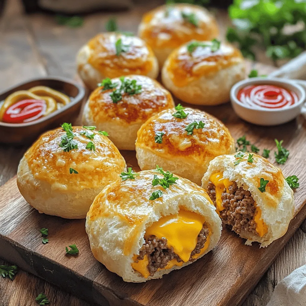 Garlic Parmesan Cheeseburger Bombs Irresistible Recipe