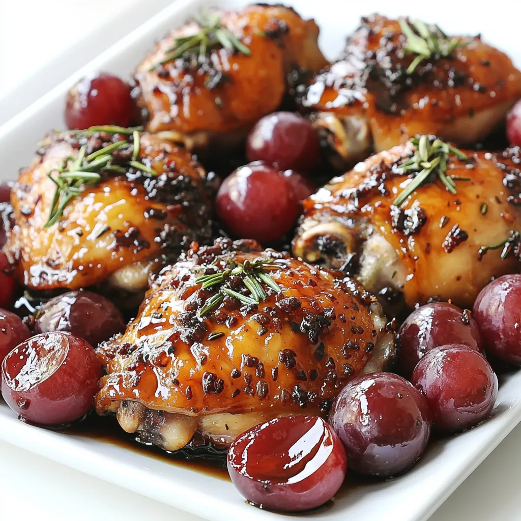 Sheet-Pan Balsamic Rosemary Chicken and Grapes Recipe