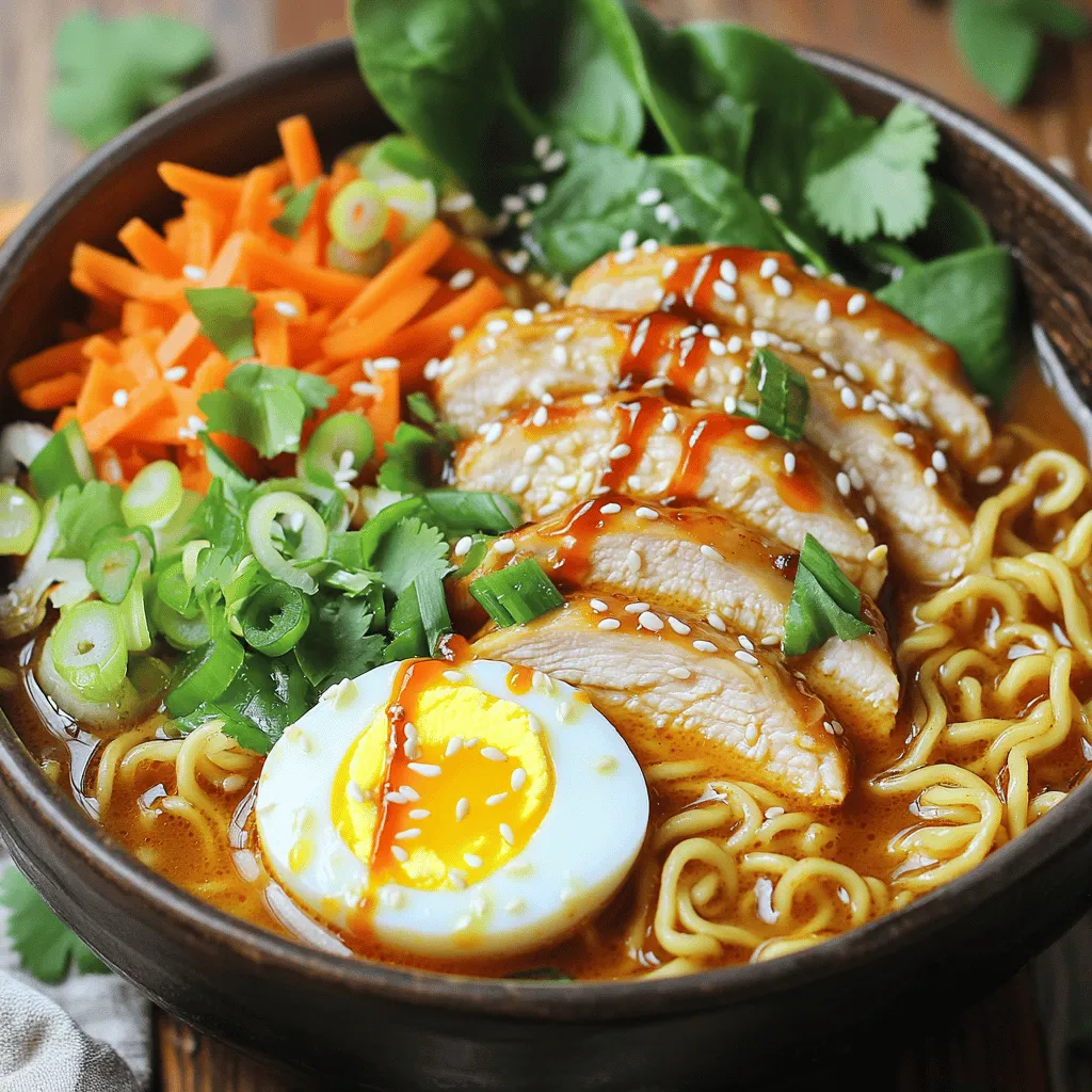 Spicy Chicken Ramen Bowls Deliciously Packed Meal