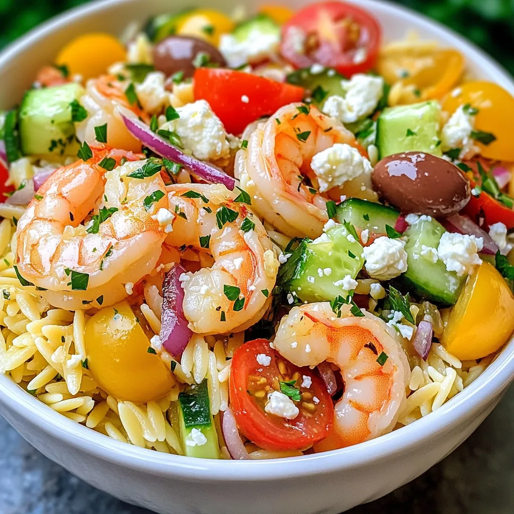 Greek Shrimp Orzo Salad Fresh and Flavorful Delight