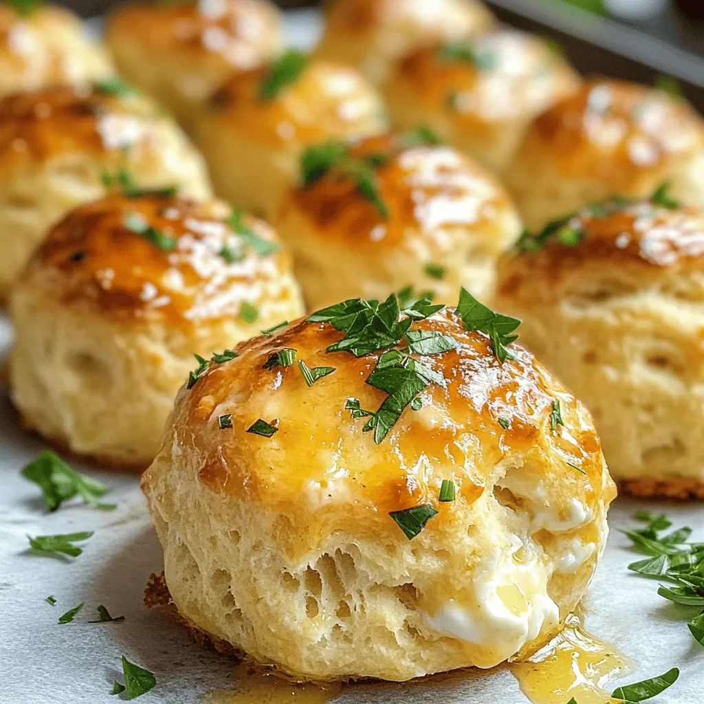 - 1 can (16.3 oz) Pillsbury Grands! refrigerated original biscuits - 1 cup shredded mozzarella cheese - 1/2 cup cream cheese, softened