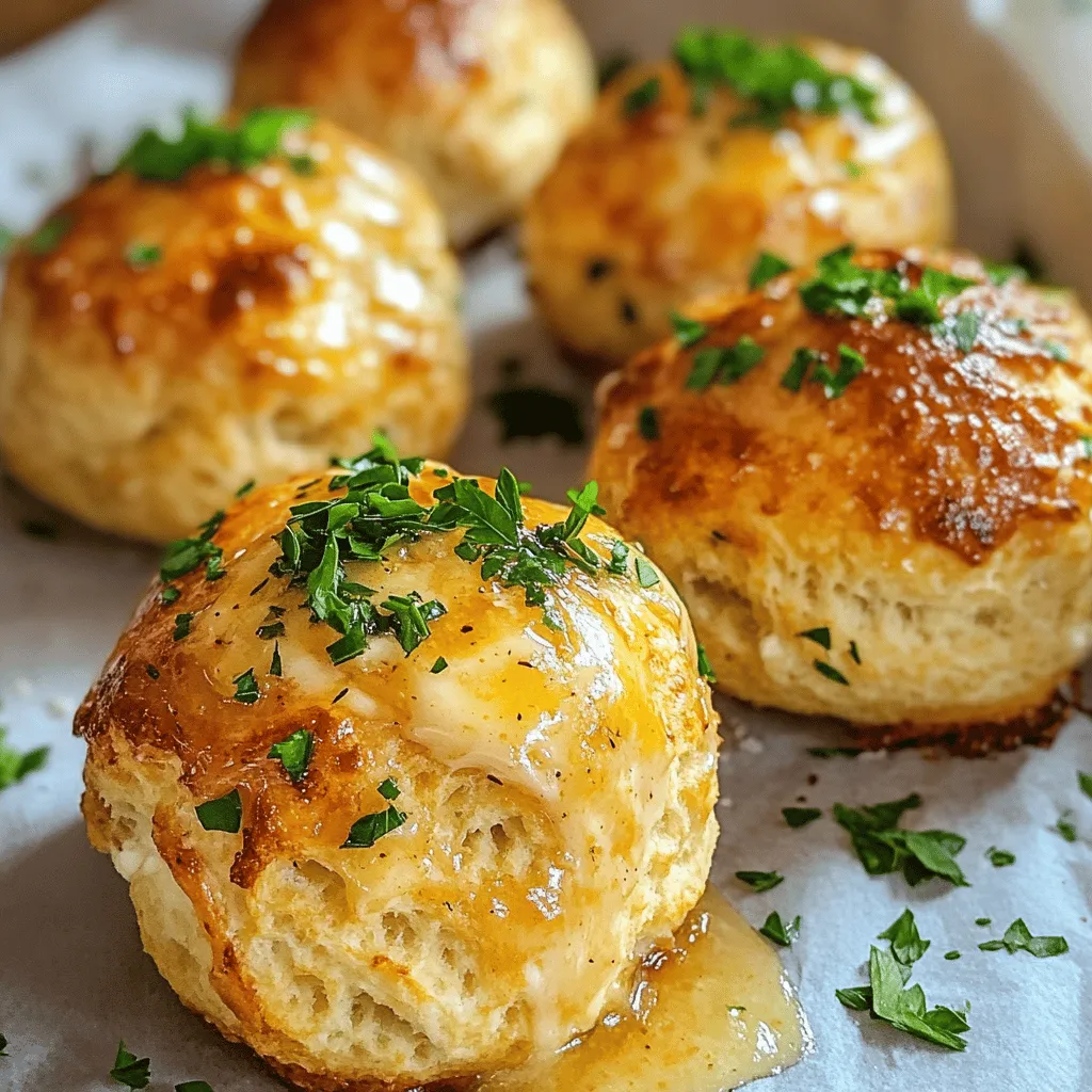 Pillsbury Biscuit Garlic Butter Cheese Bombs Delight