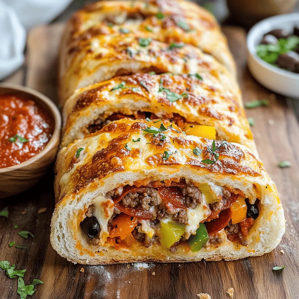 Cheesy Pepperoni Paradise Stromboli Recipe