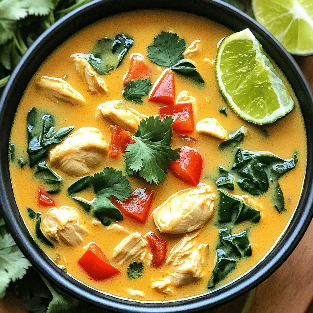 Creamy Coconut Lime Chicken Soup Delicious and Easy