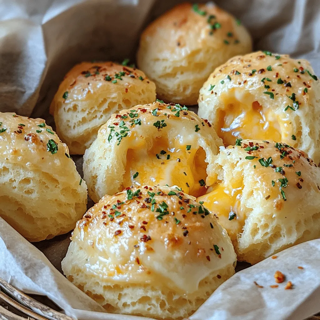 Pillsbury Biscuit Garlic Butter Cheese Bombs Delight