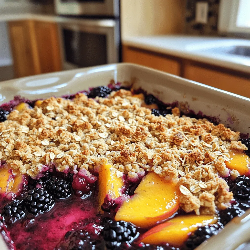 Blackberry Peach Crisp Delightful Homemade Dessert