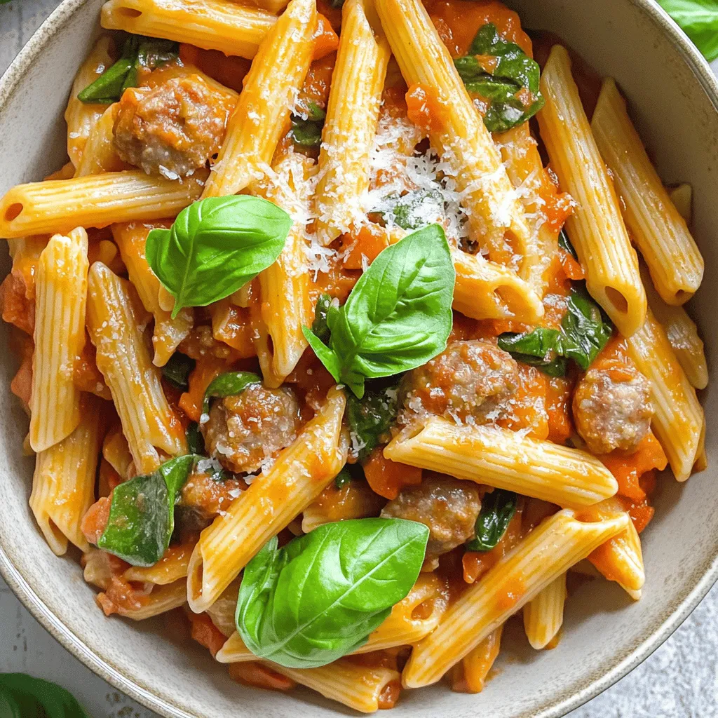 Tomato Spinach Sausage Pasta: A Flavorful Weeknight Delight
