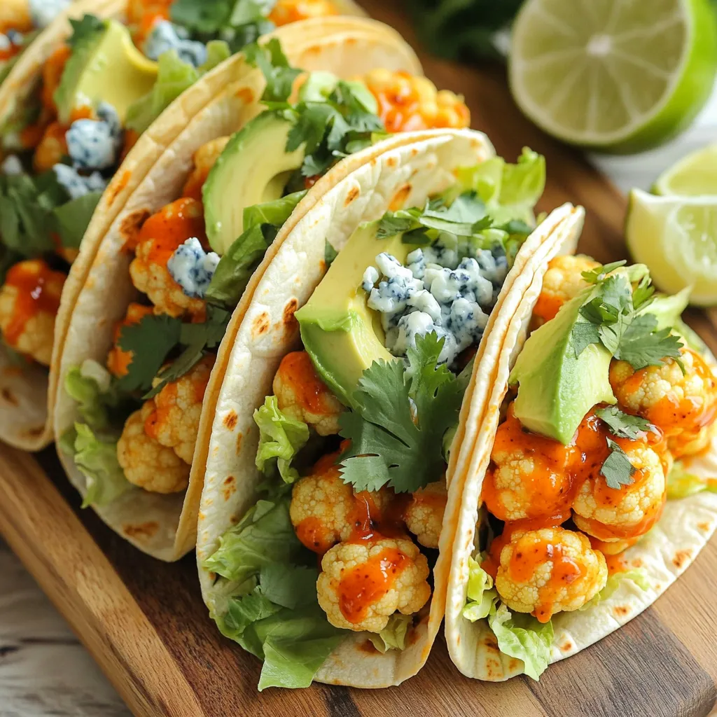 Air Fryer Buffalo Cauliflower Tacos Flavorful Delight