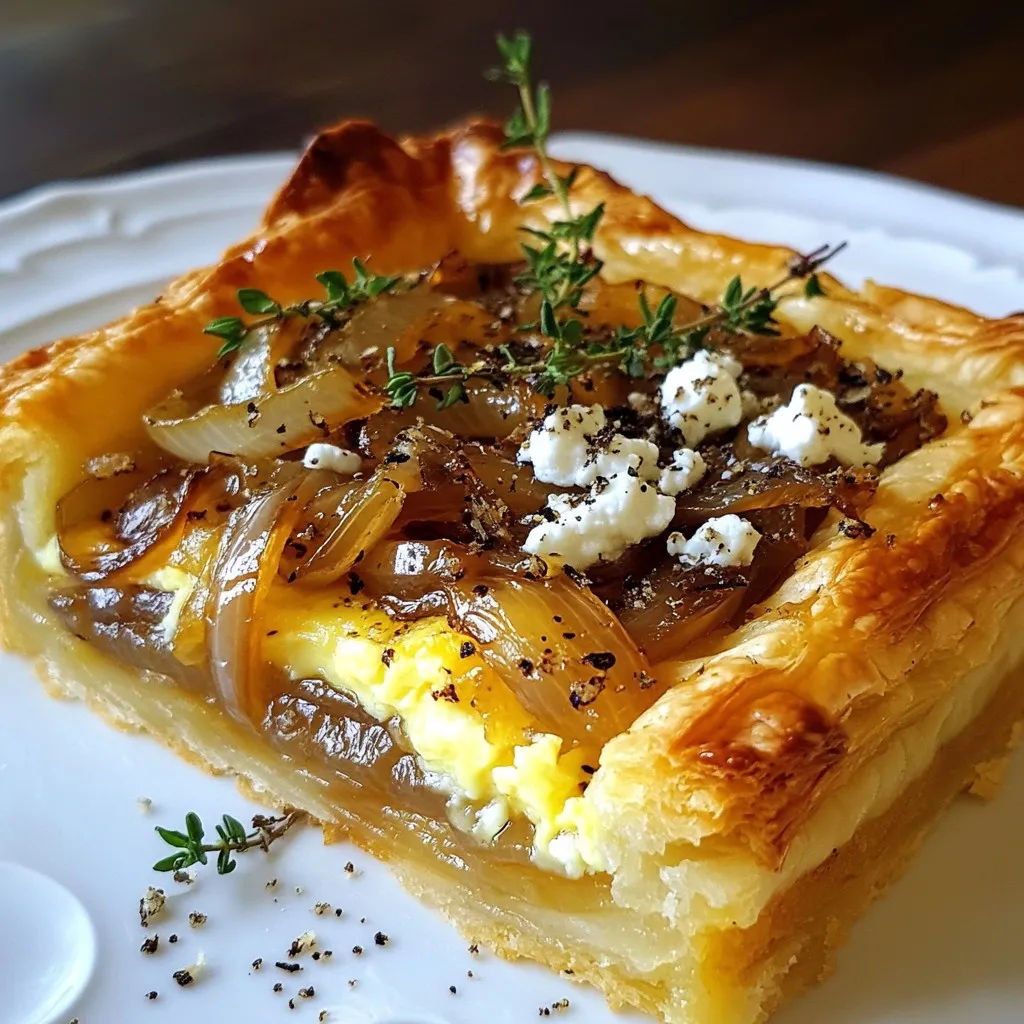 Caramelized Onion Goat Cheese Tart Savory Delight