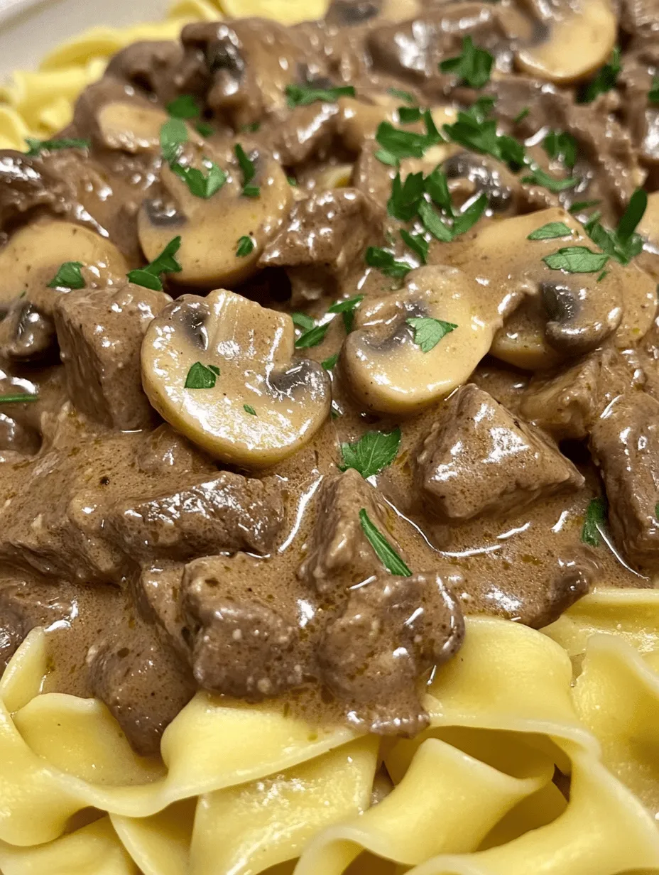 Creamy Beef Stroganoff &#038; Egg Noodles: A Comfort Food Classic