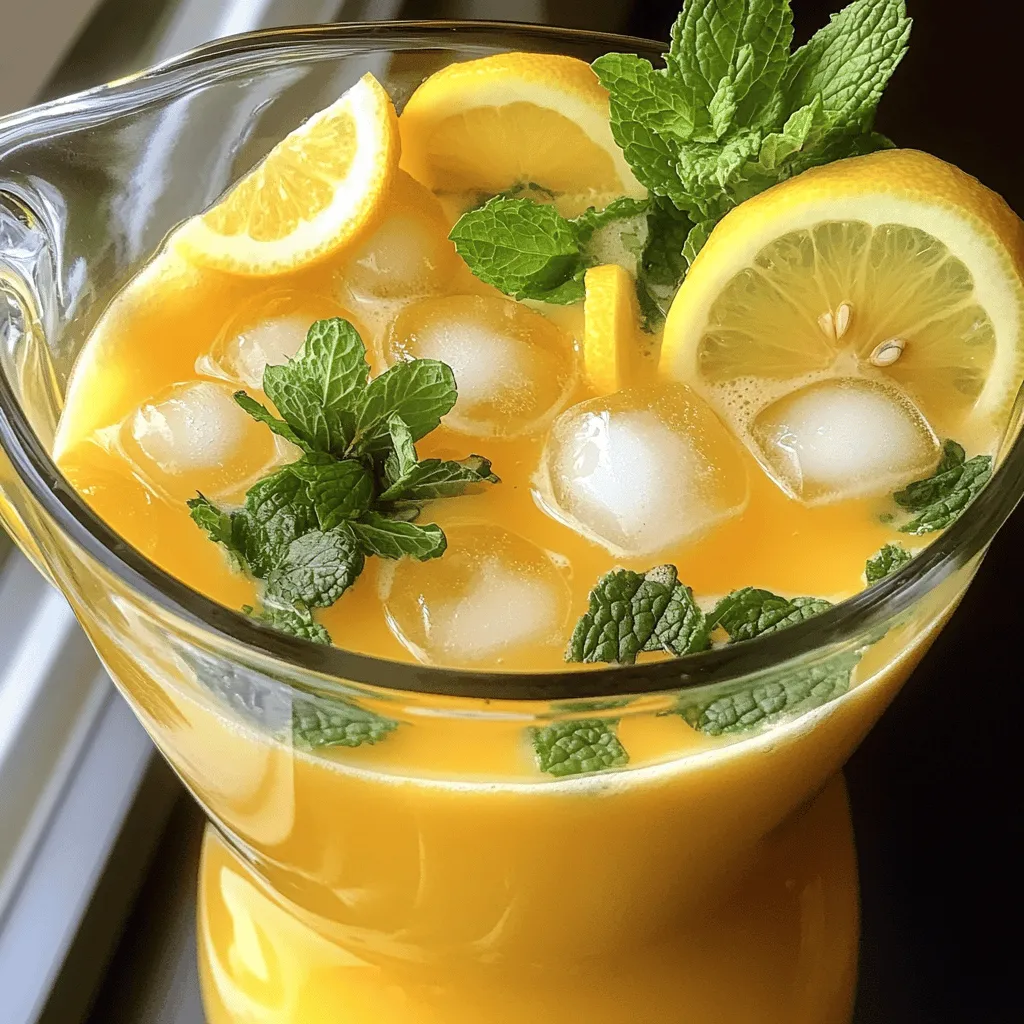 To make condensed milk lemonade, you need just a few simple ingredients. The base starts with fresh lemons. You will need about four to six lemons to get one cup of juice. Fresh lemon juice gives the drink its bright and zesty flavor.