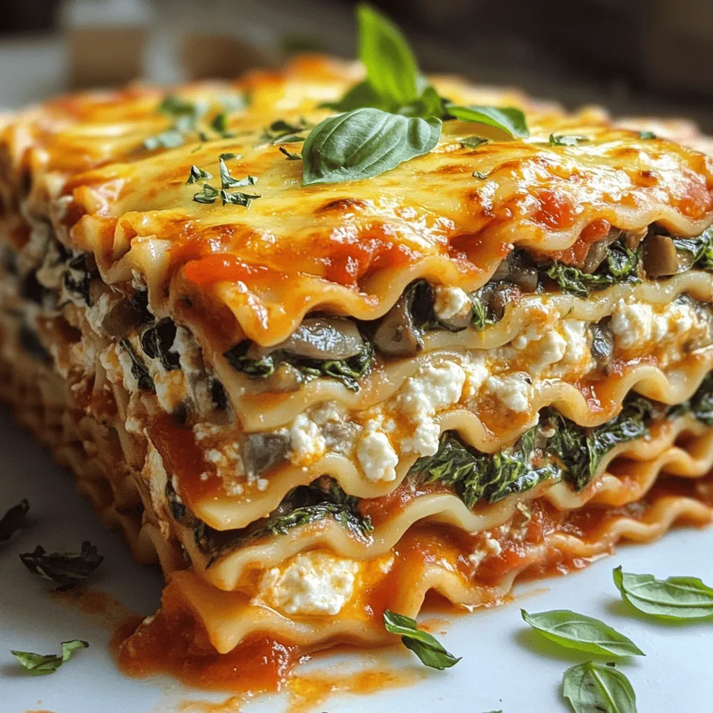 Creamy Spinach Mushroom Lasagna Comfort Food Delight
