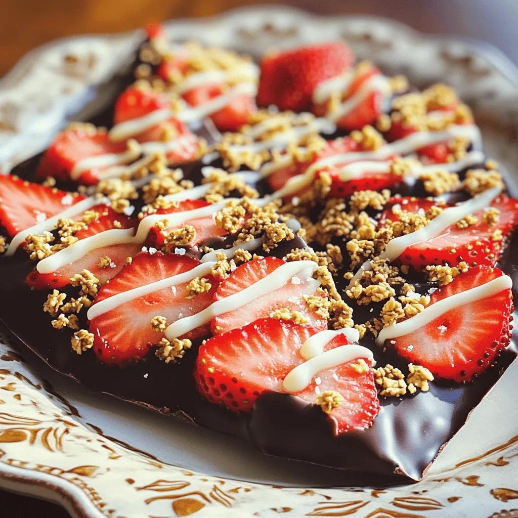 Chocolate Covered Strawberry Bark Easy Dessert Recipe