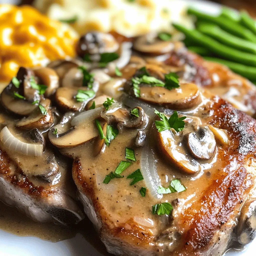 Savory Smothered Pork Chops with Creamy Mushroom Sauce