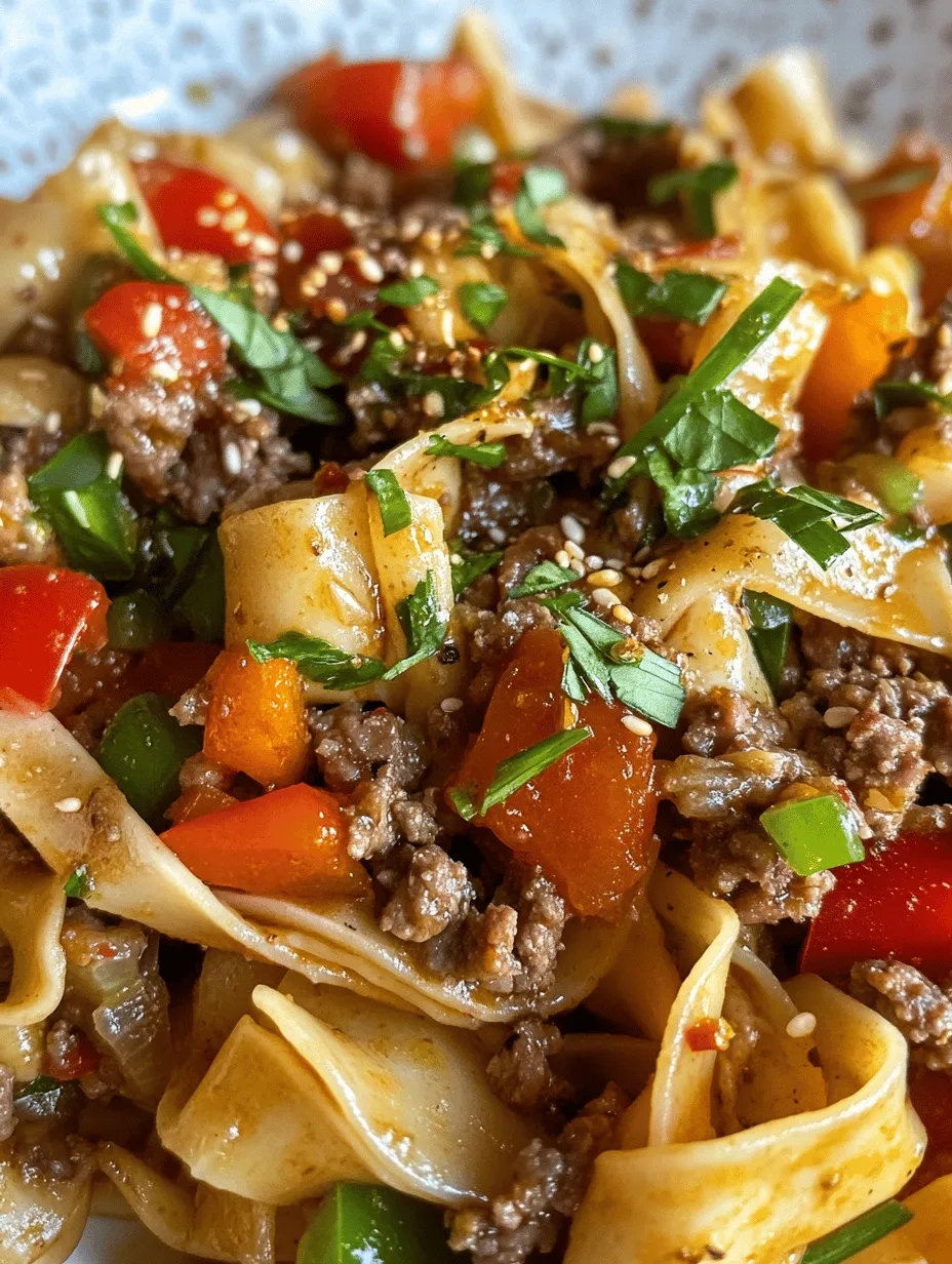 Stunning Mongolian Ground Beef Noodles Recipe for a Quick Dinner Delight